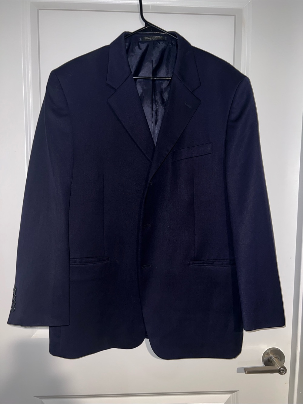 Jones New York Navy Single-Breasted Suit Jacket